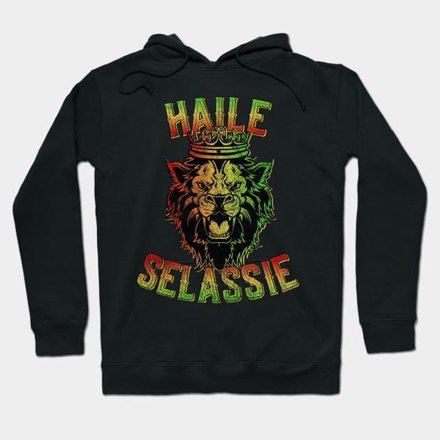 Haile Selassie Jah Rastafari Reggae Hoodie by Flippin' Sweet Gear